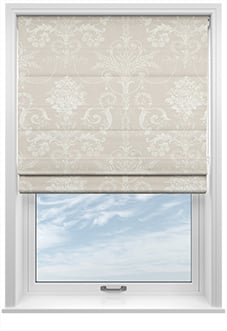Laura Ashley Josette, Dove Grey - Twist&Fit Roman Blind